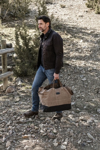 Barebones - Neelum Firewood Carrier Tote (Khaki) -DISCONTINUED