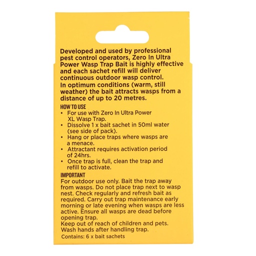 STV - XL Wasp Trap Refill Sachet - 4g x 6