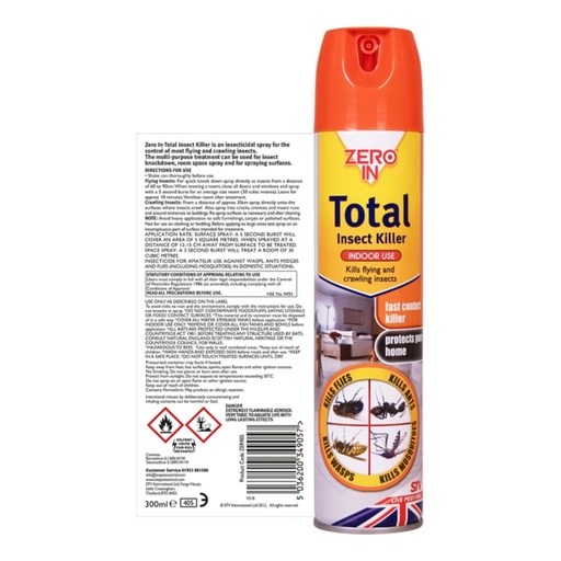 STV - Total Insect Killer - 300ml Aerosol
