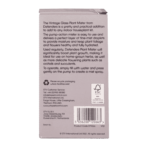 STV - Vintage Glass Plant Mist Sprayer - 225ml - Assorted Colours