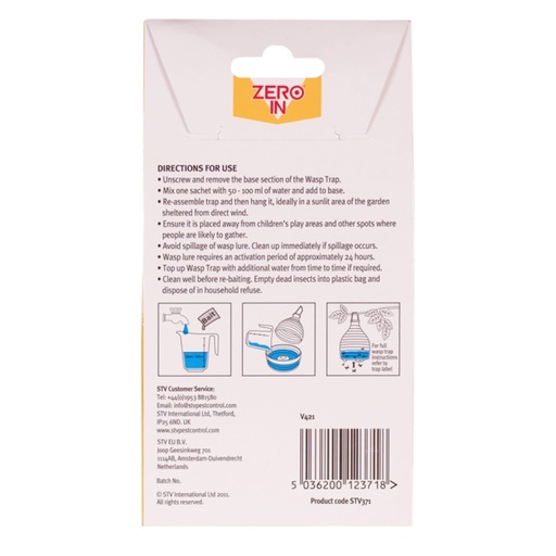 STV - Wasp Trap Bait Refill Sachet - 3-Pack