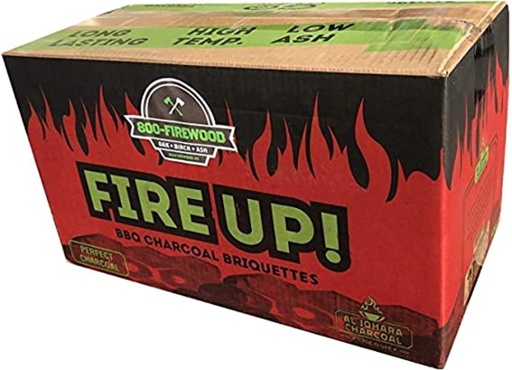 Charcoal - Fired Up! 10KG Cocoshell Charcoal Briquette