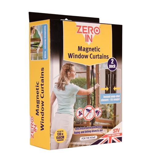 STV - Magnetic Window Insect Curtain - Twinpack
