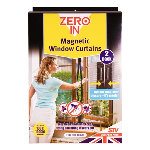 STV - Magnetic Window Insect Curtain - Twinpack