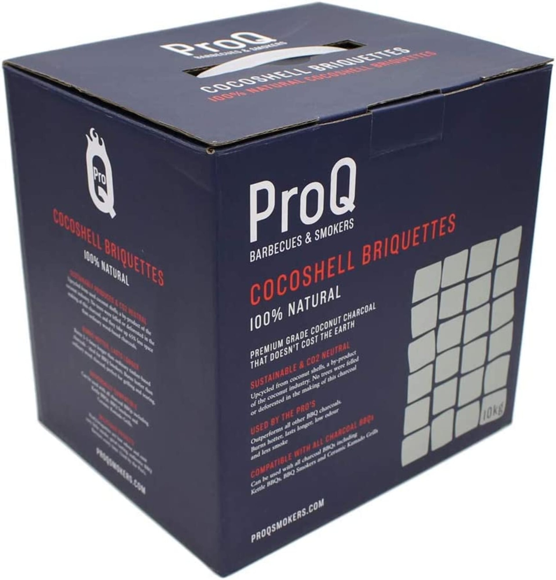 ProQ - Cocoshell Charcoal Briquettes 10kg