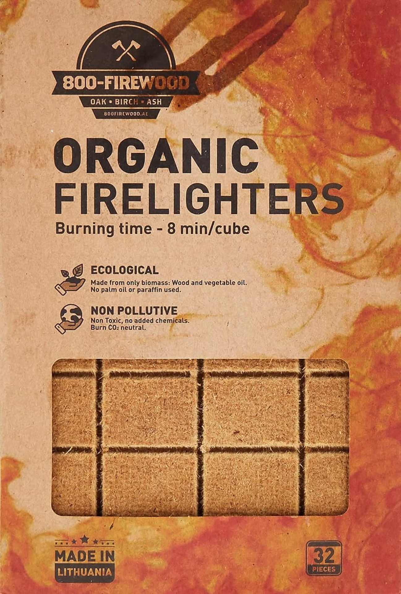 800 Firewood - 32PC Firelighters