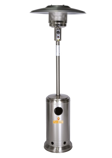 Pure Heat - Mushroom Style Gas Patio Heater In Stainless Steel