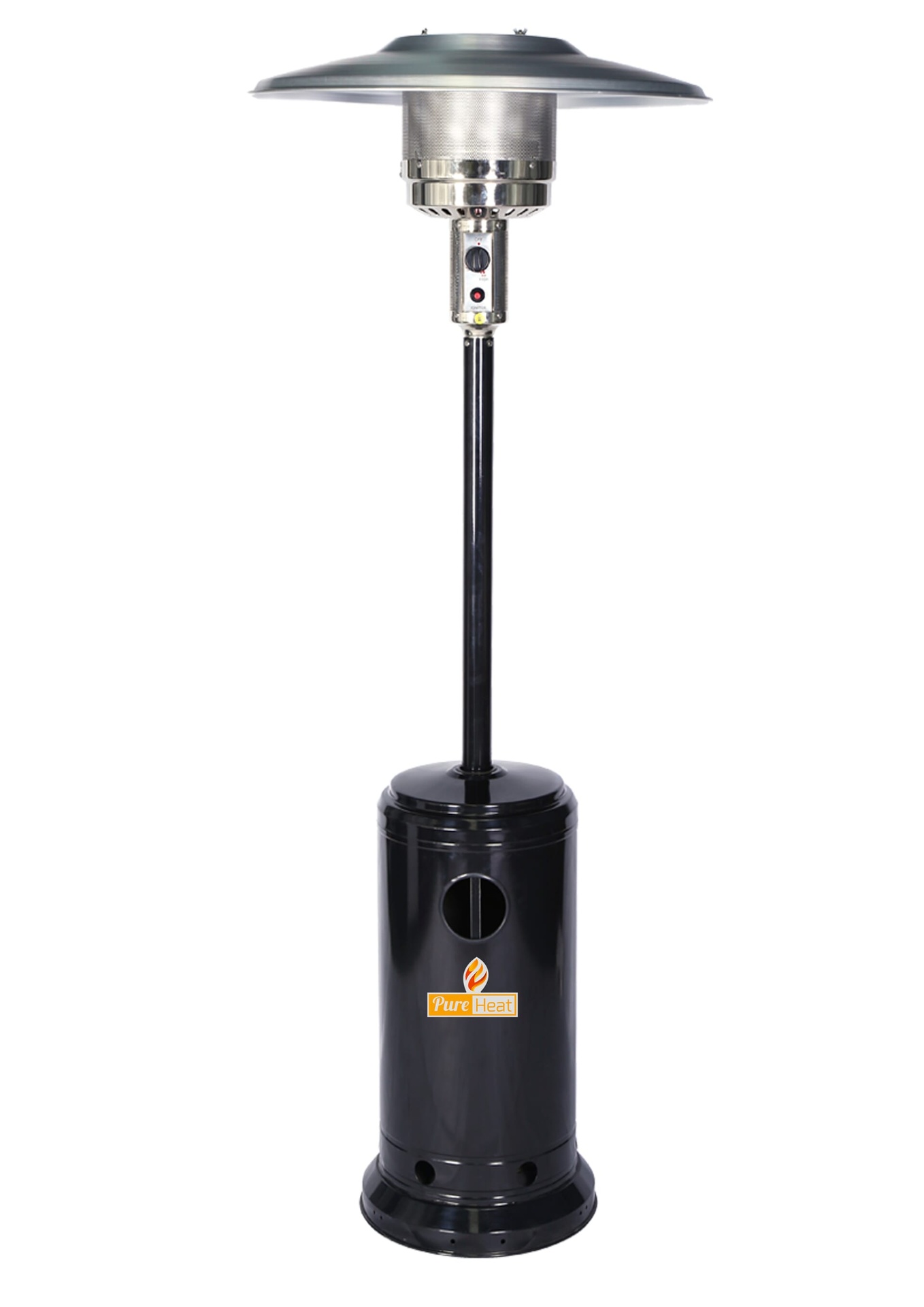 Pure Heat - Mushroom Style Gas Patio Heater In Black
