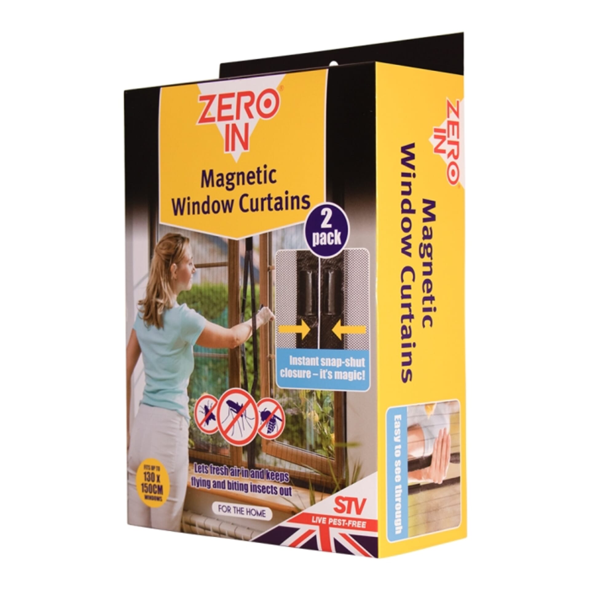 STV - Magnetic Window Insect Curtain - Twinpack