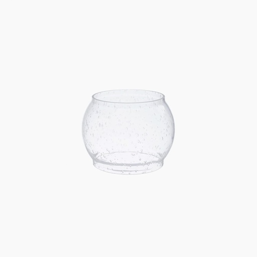 Barebones - Railroad Lantern Glass Lens - Seeded - Clear