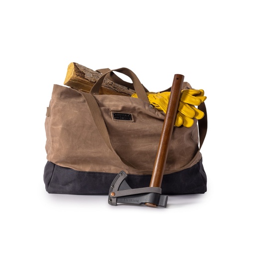 Barebones - Neelum Firewood Carrier Tote (Khaki) -DISCONTINUED