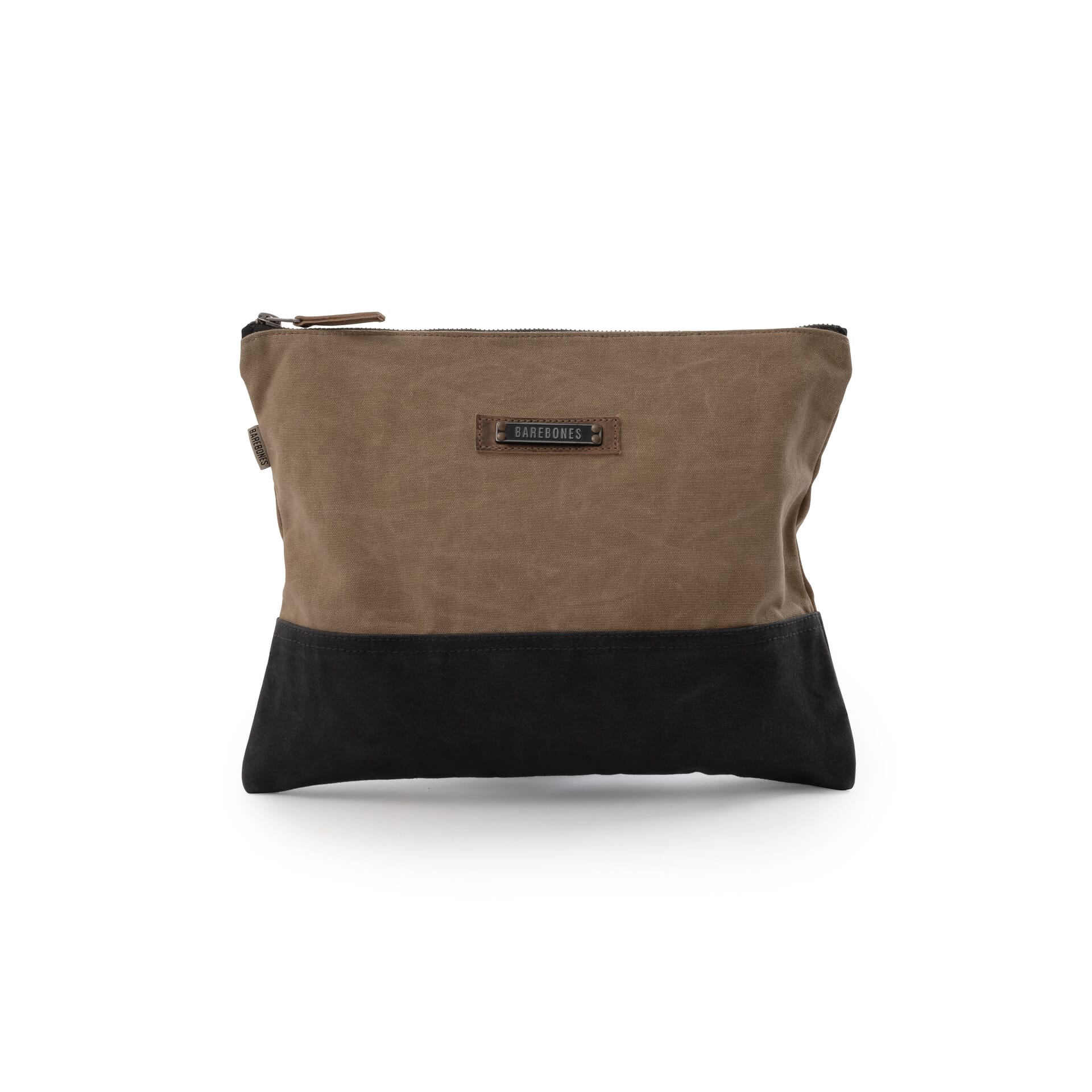 Barebones - Neelum Large Zipper Pouch (Khaki) -DISCONTINUED