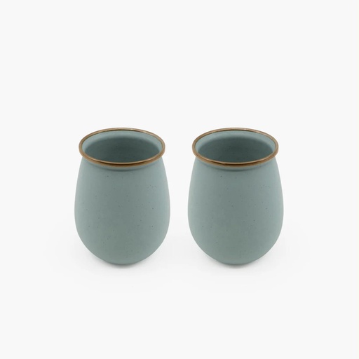 Barebones - Enamel Tumbler Mint - set of 2 -DISCONTINUED