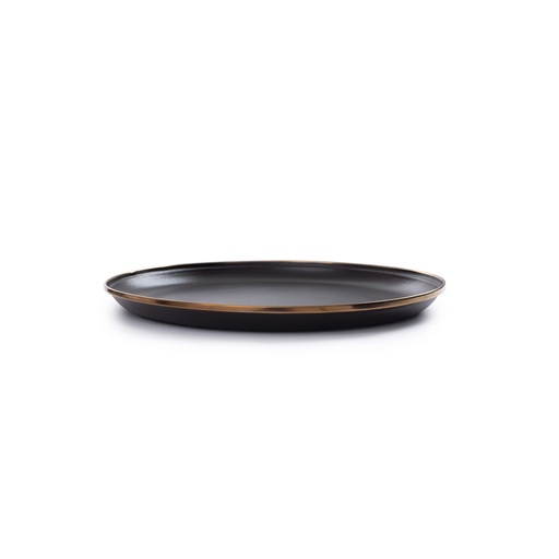 Barebones - Enamel Plate Charcoal - set of 2 -DISCONTINUED