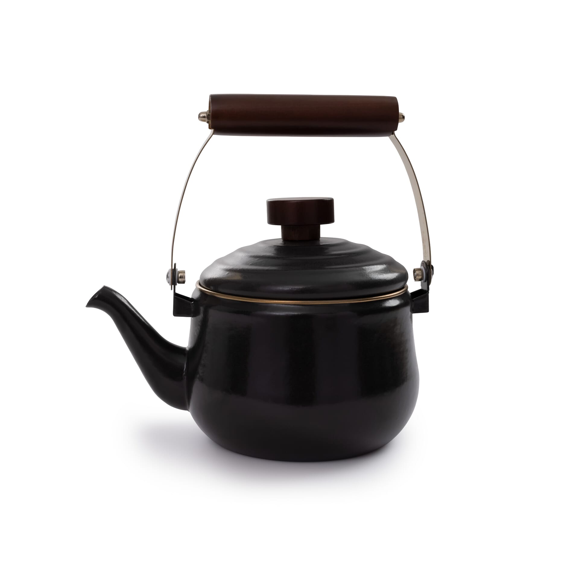 Barebones - Enamel Teapot Charcoal