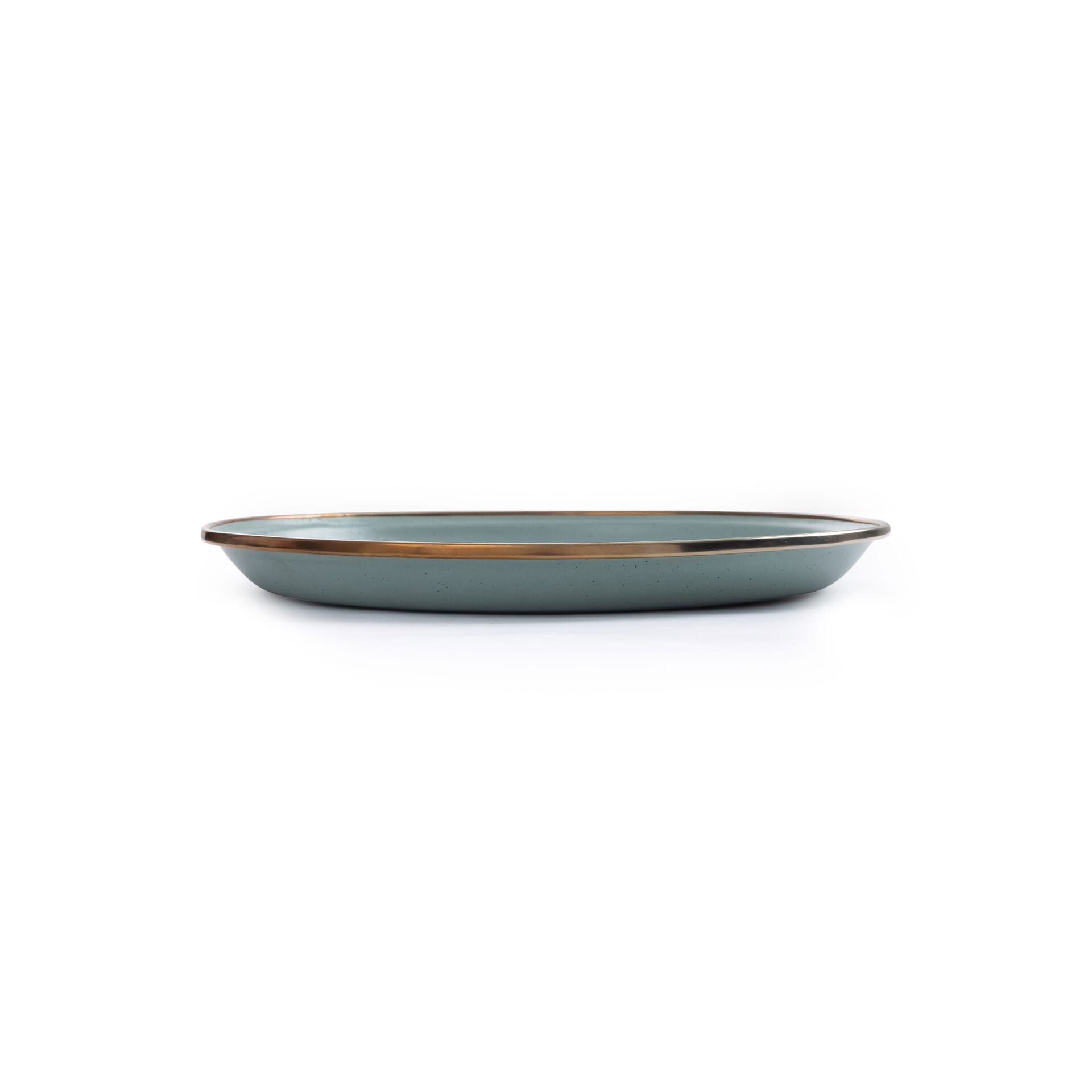 Barebones - Enamel Salad Plate Green- set of 2 -DISCONTINUED