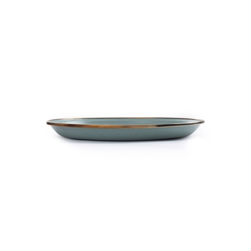 Barebones - Enamel Salad Plate Green- set of 2 -DISCONTINUED