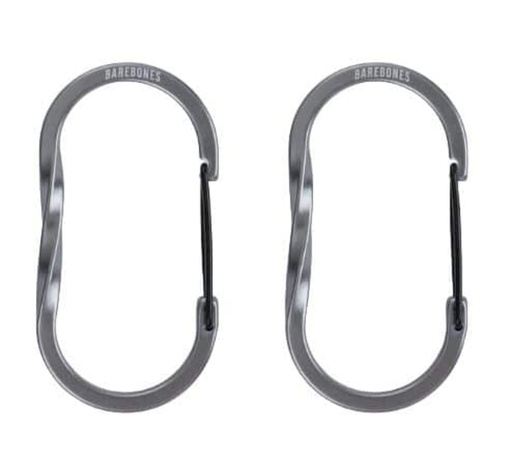 Barebones - Wiregate Carabiner Medium 2pc - Gunmetal