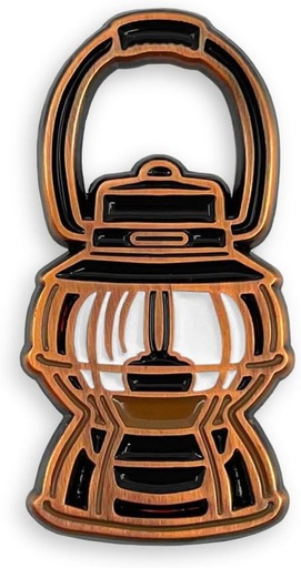 Barebones - Enamel Pin - Railroad - Antique Bronze