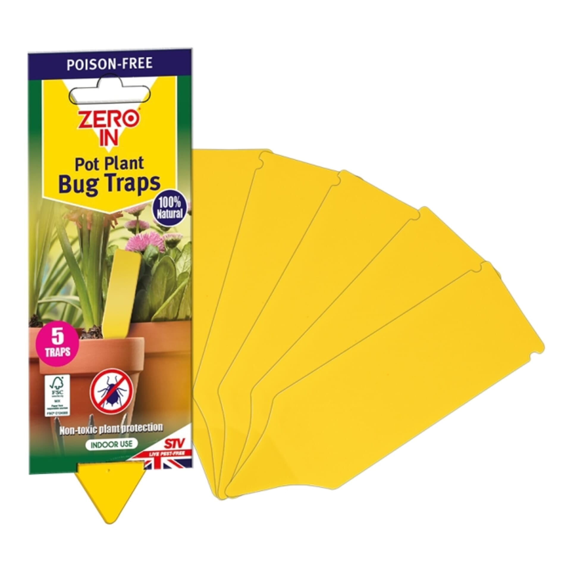 STV - Pot Plant Bug Trap - 5-Pack
