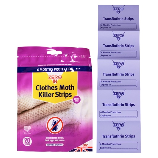 STV - Clothes Moth Killer Strip - 20-Pack
