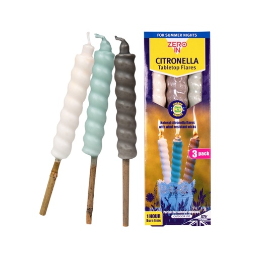 STV - Citronella Table Top Flares - Close to Home - 3-Pack