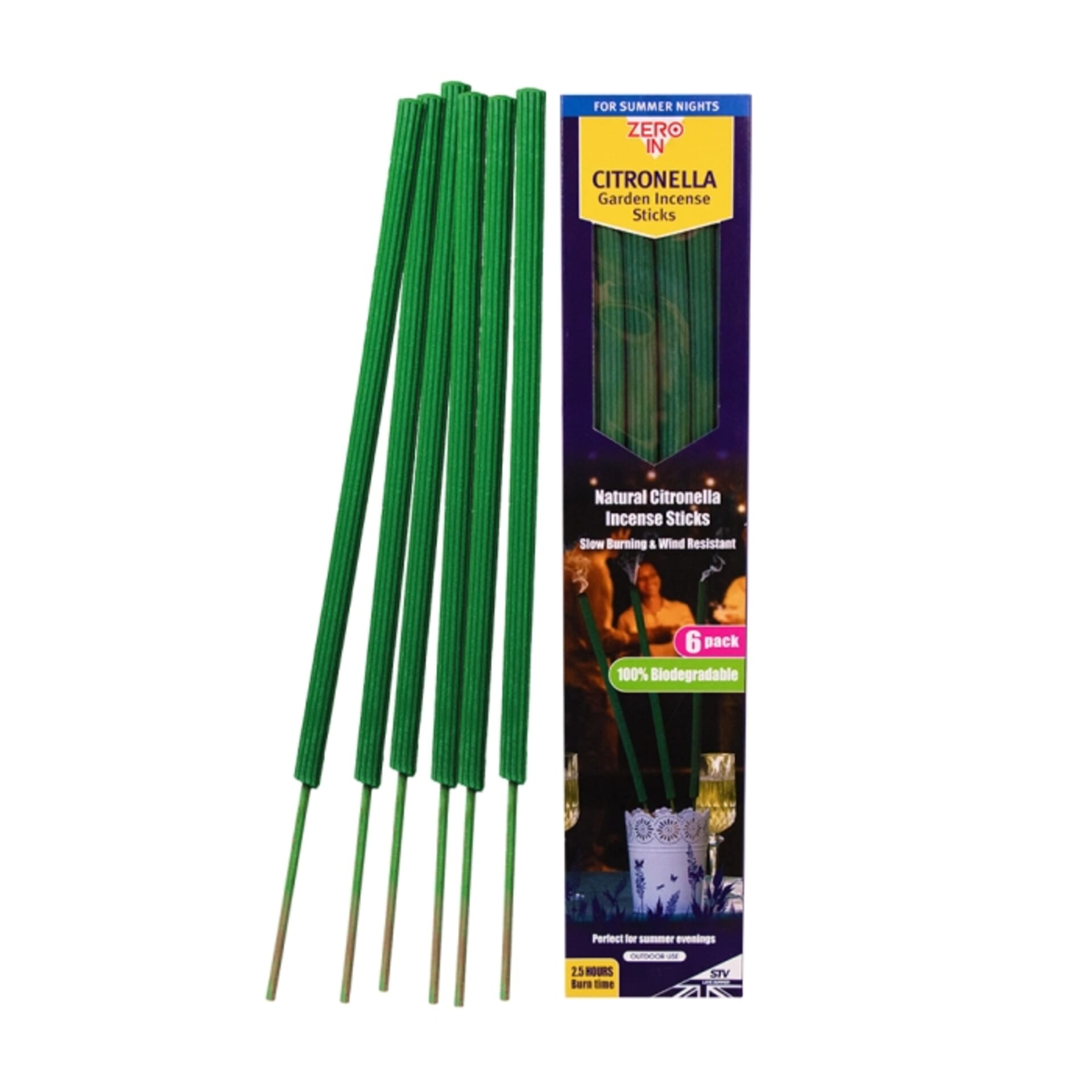 STV - Citronella Garden Incense Stick - 6-Pack