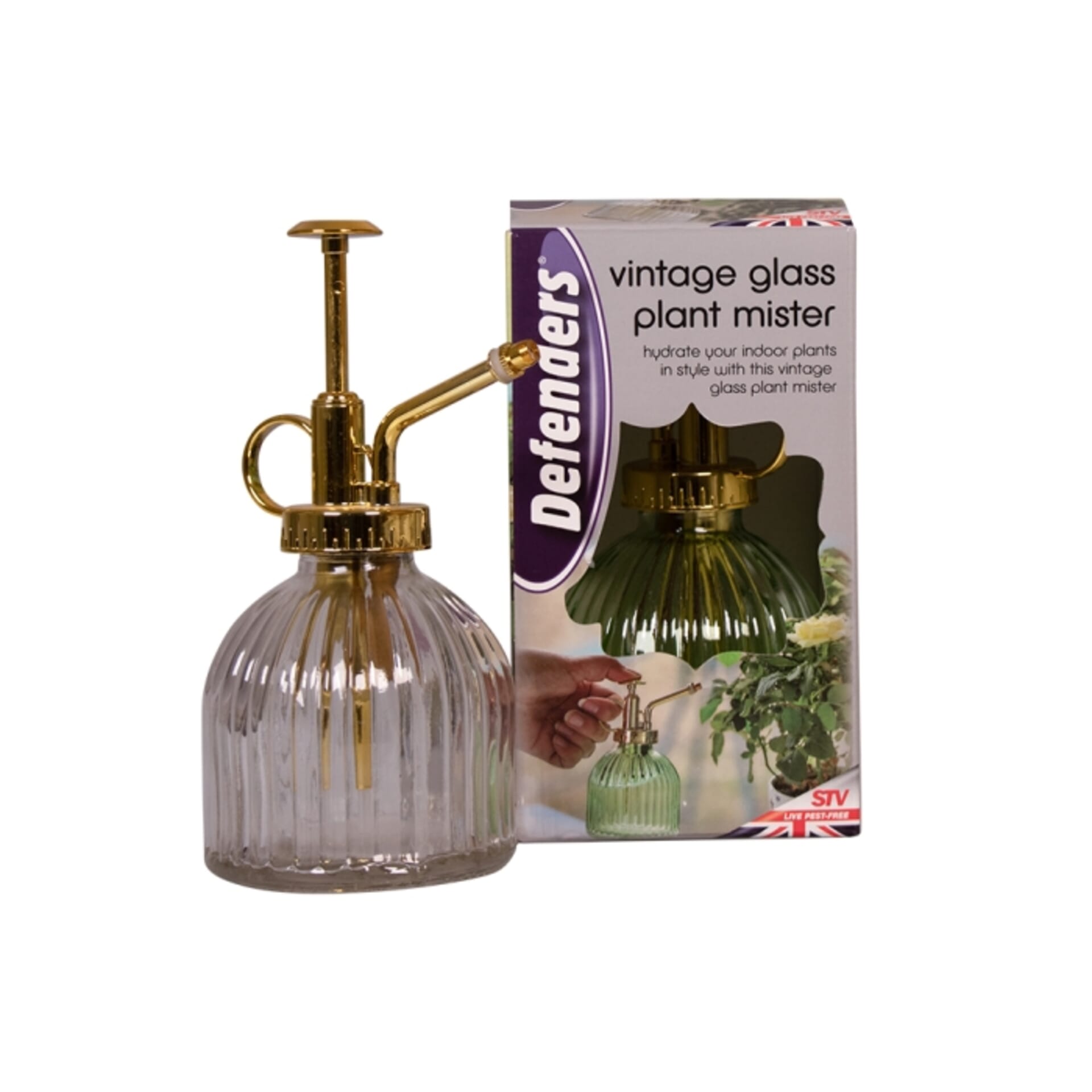STV - Vintage Glass Plant Mist Sprayer - 225ml - Assorted Colours