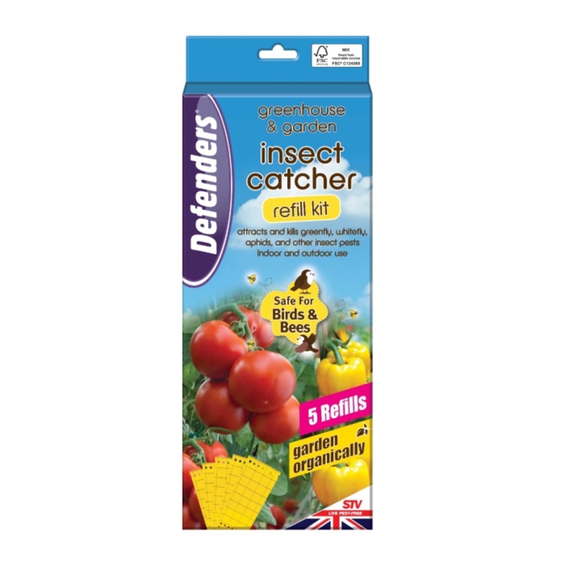 STV - Greenhouse & Garden Insect Catcher Refill - 5-Pack