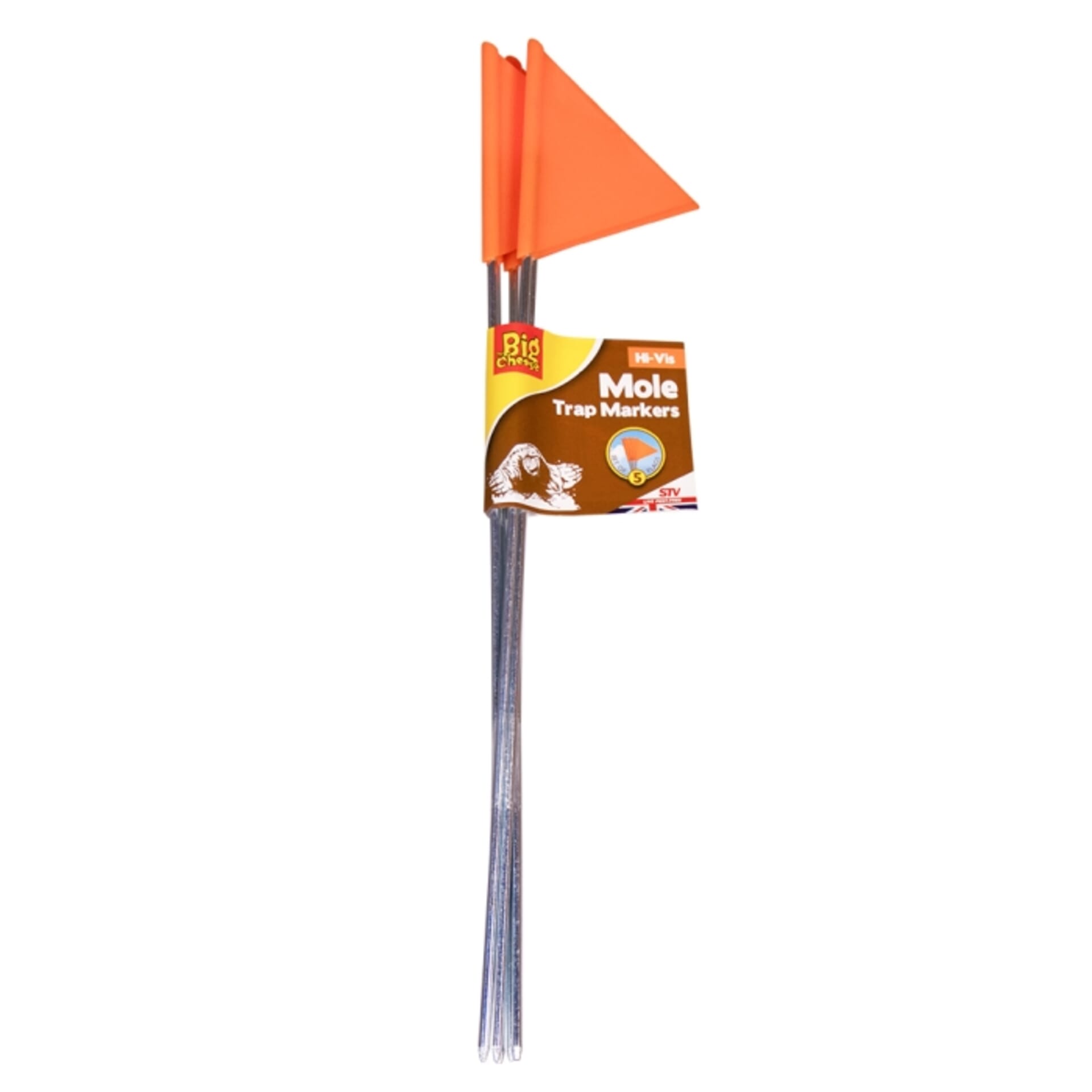 STV - Hi-Vis Mole Trap Marker - 5-Pack
