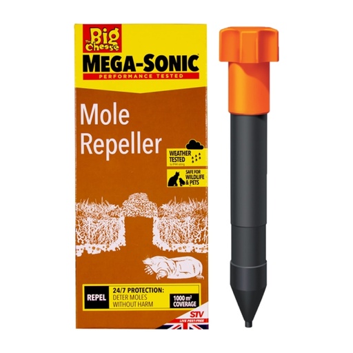 STV - Hi-Vis Mega-Sonic® Mole Repeller