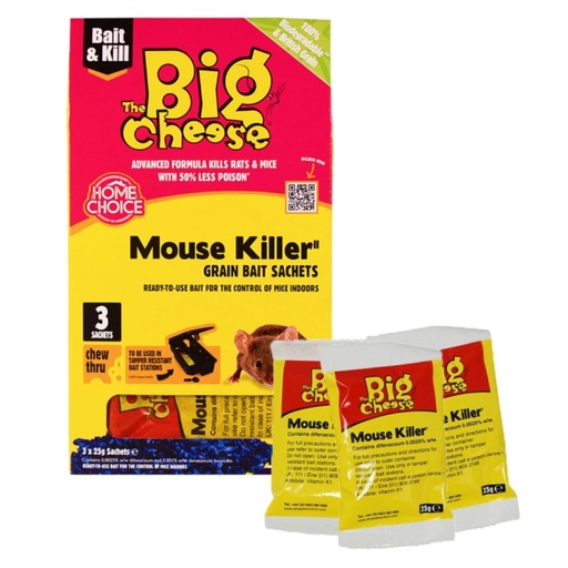 STV - Mouse Killer Grain Bait Sachet - 25g x 3