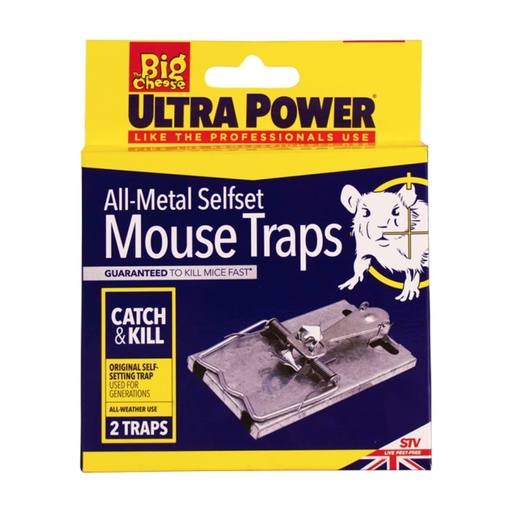 STV - All-Metal Selfset Mouse Trap - Twinpack