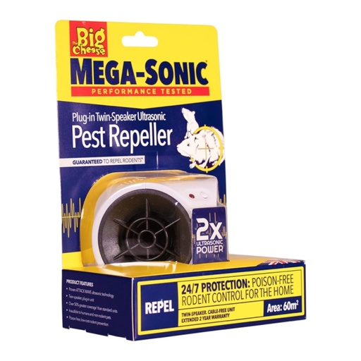 STV - Mega-Sonic® Plug-In Twin-Speaker Pest Repeller