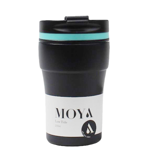 Moya - "Low Tide" 250ml Travel Coffee Mug Blue/Black