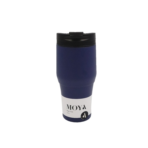 Moya - "High Tide" 380ml Travel Coffee Mug Black/Navy