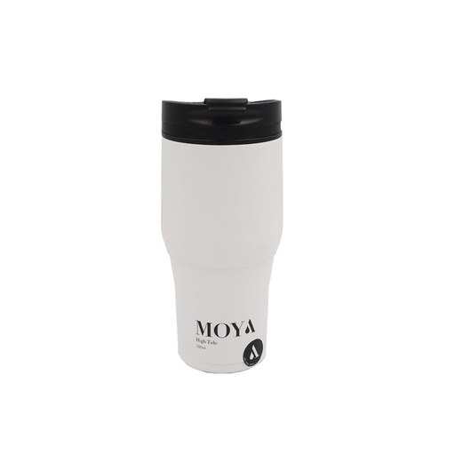 Moya - "High Tide" 380ml Travel Coffee Mug Black/White