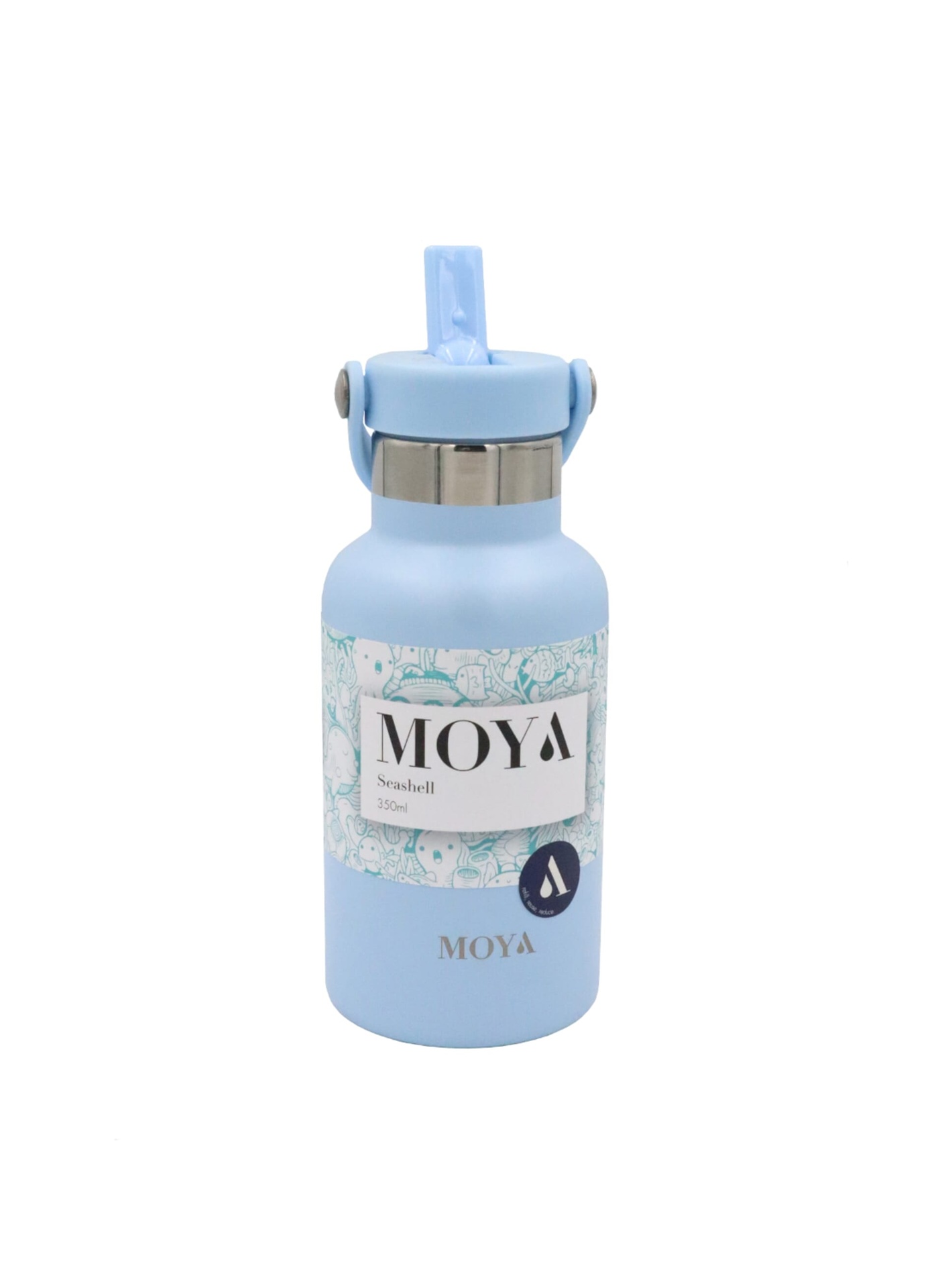 Moya - "Seashell" 350ml Insulated Sustainable Water Bottle Powder Blue