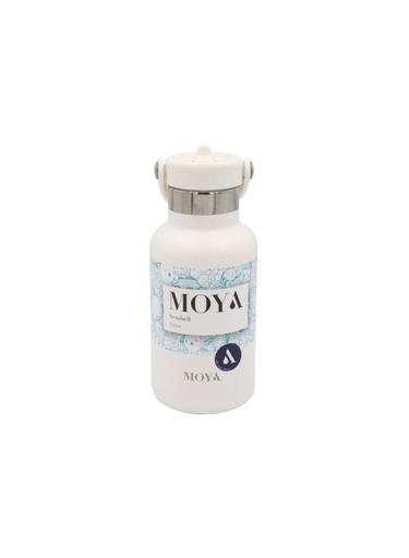 Moya - "Seashell" 350ml Insulated Sustainable Water Bottle White