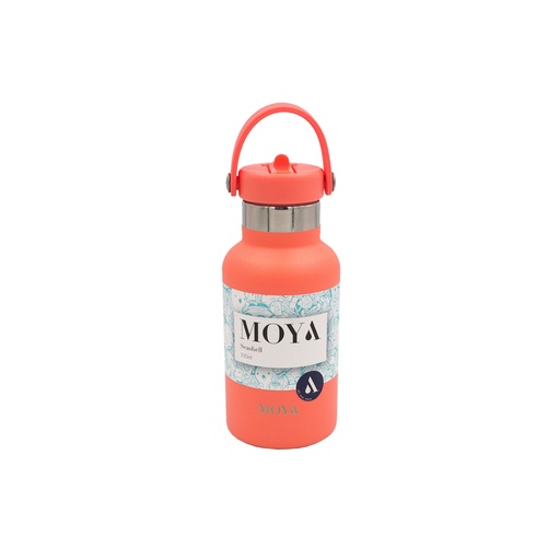 Moya - "Seashell" 350ml Insulated Sustainable Water Bottle Coral