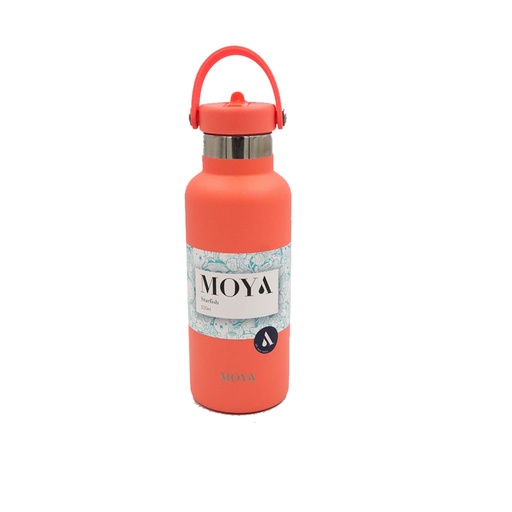 Moya - "Starfish" 500ml Insulated Sustainable Water Bottle Coral