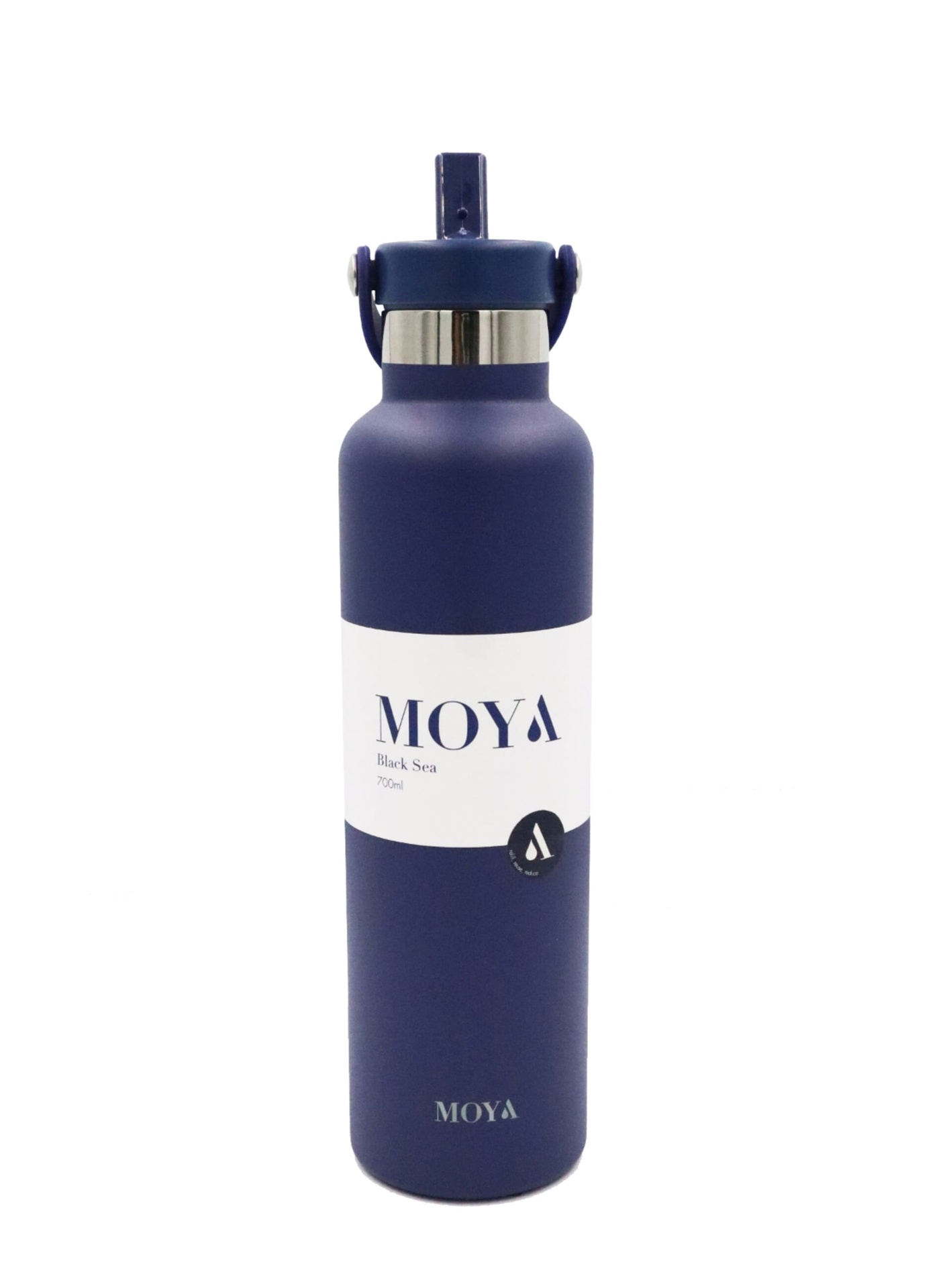 Moya - "Black Sea" 700ml Insulated Sustainable Water Bottle Navy
