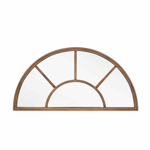 La Hacienda - Aged Half Moon Arch Mirror 100 x 50 cm
