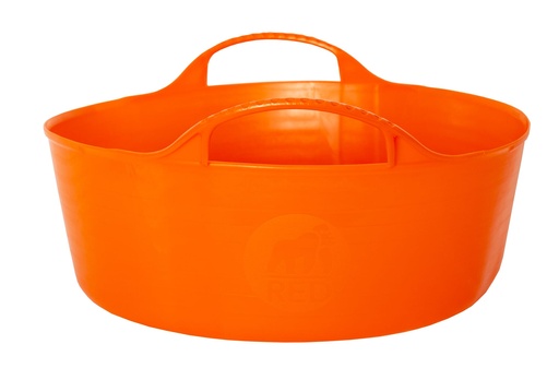 Red Gorilla - Gorilla Tubs & Recycled Black Tubs - Mini Shallow 5L -Orange