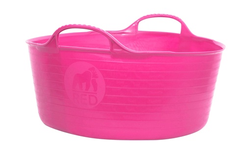 Red Gorilla - Tubs & Recycled Black Tubs - Small Shallow 15L Pink