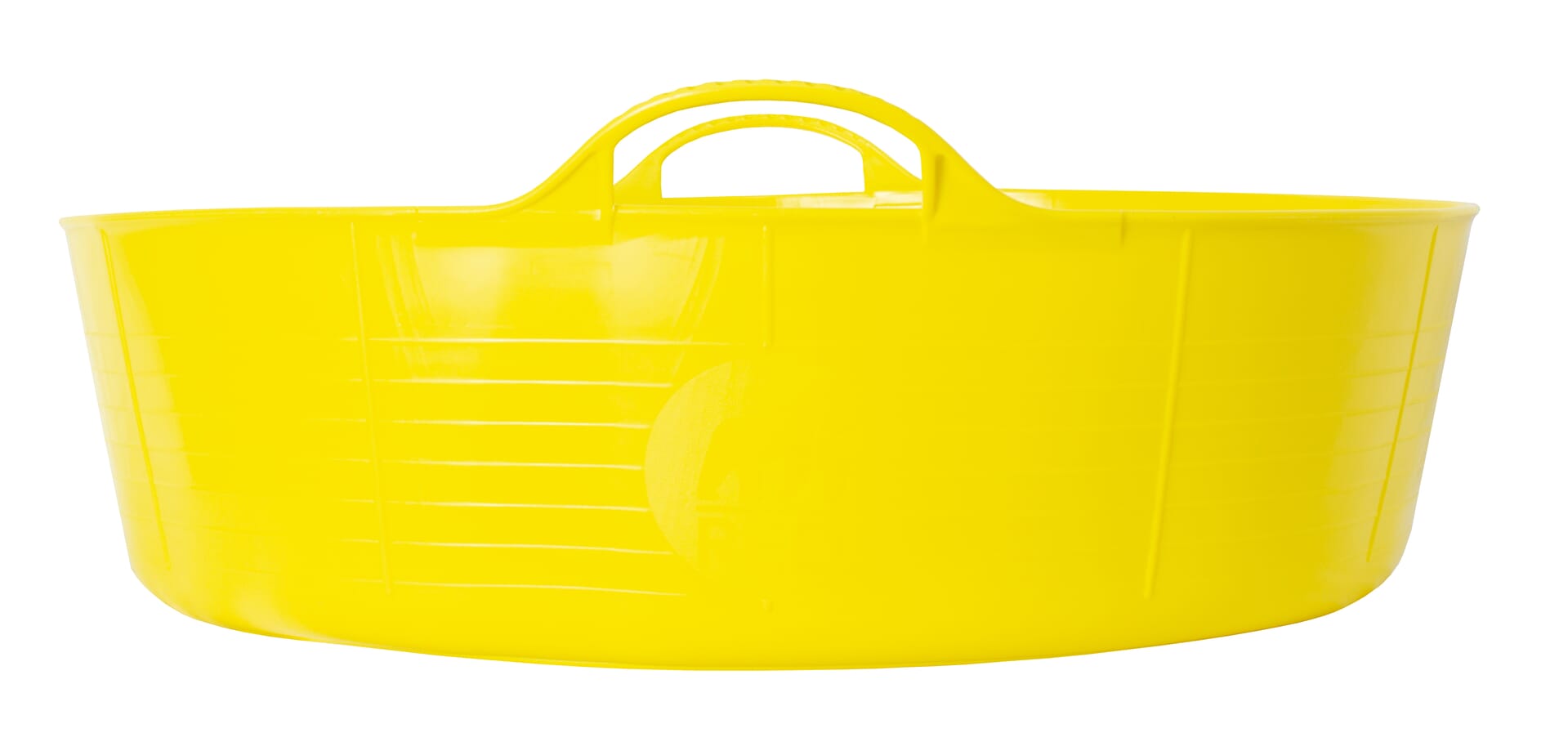 Red Gorilla - Gorilla Tubs & Recycled Black Tubs - Large Shallow 35L -Yellow
