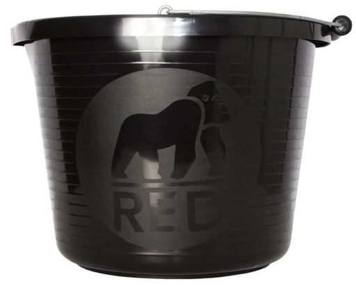 Red Gorilla - Premium Buckets - Premium Black Bucket 15L