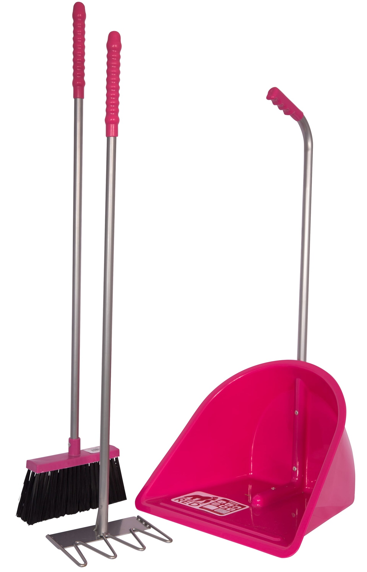 Red Gorilla - Tidee Companion Set - Pink (Tidee + Rake + Broom)