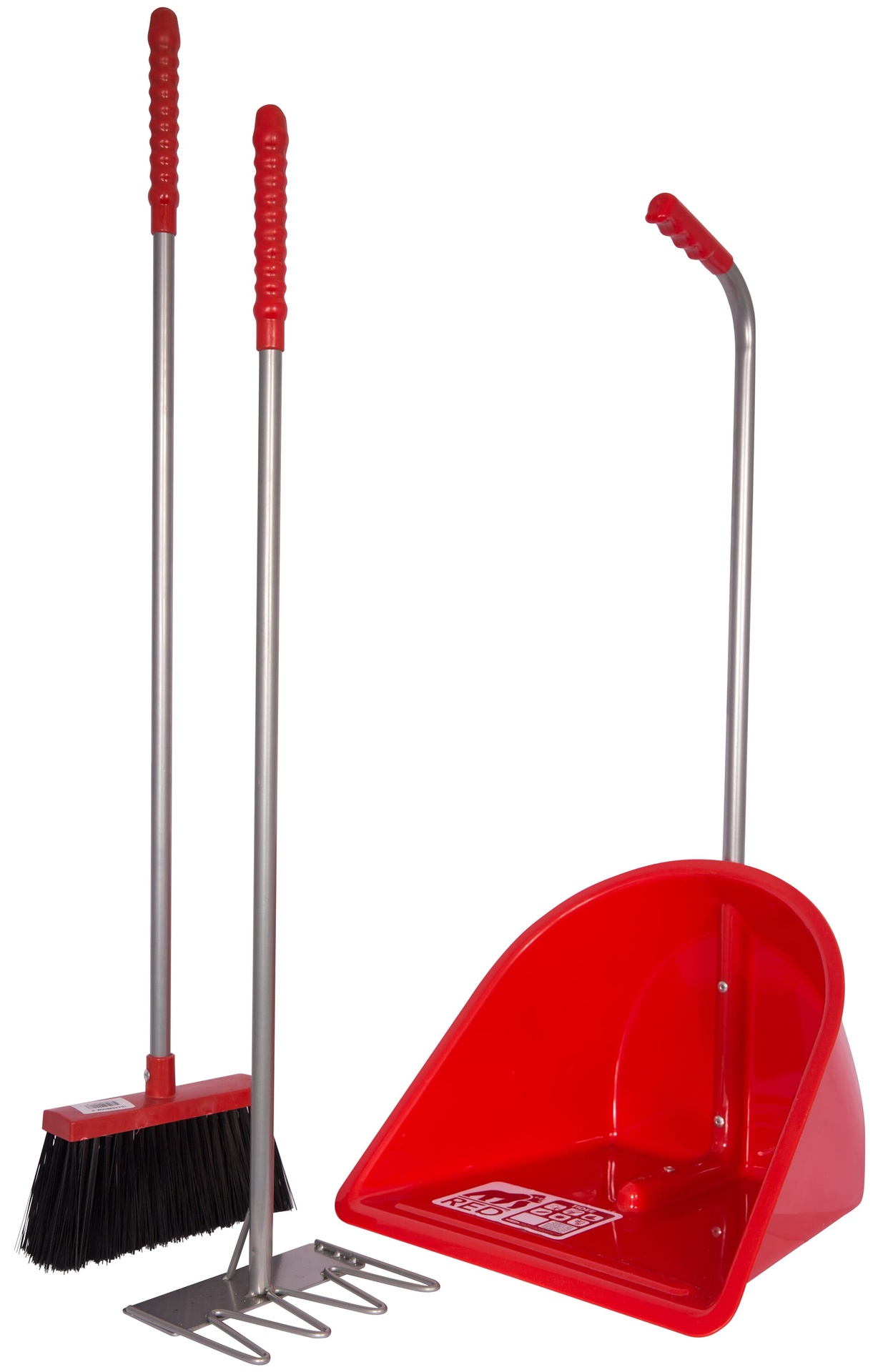 Red Gorilla - Tidee Companion Set - Red (Tidee + Rake + Broom)