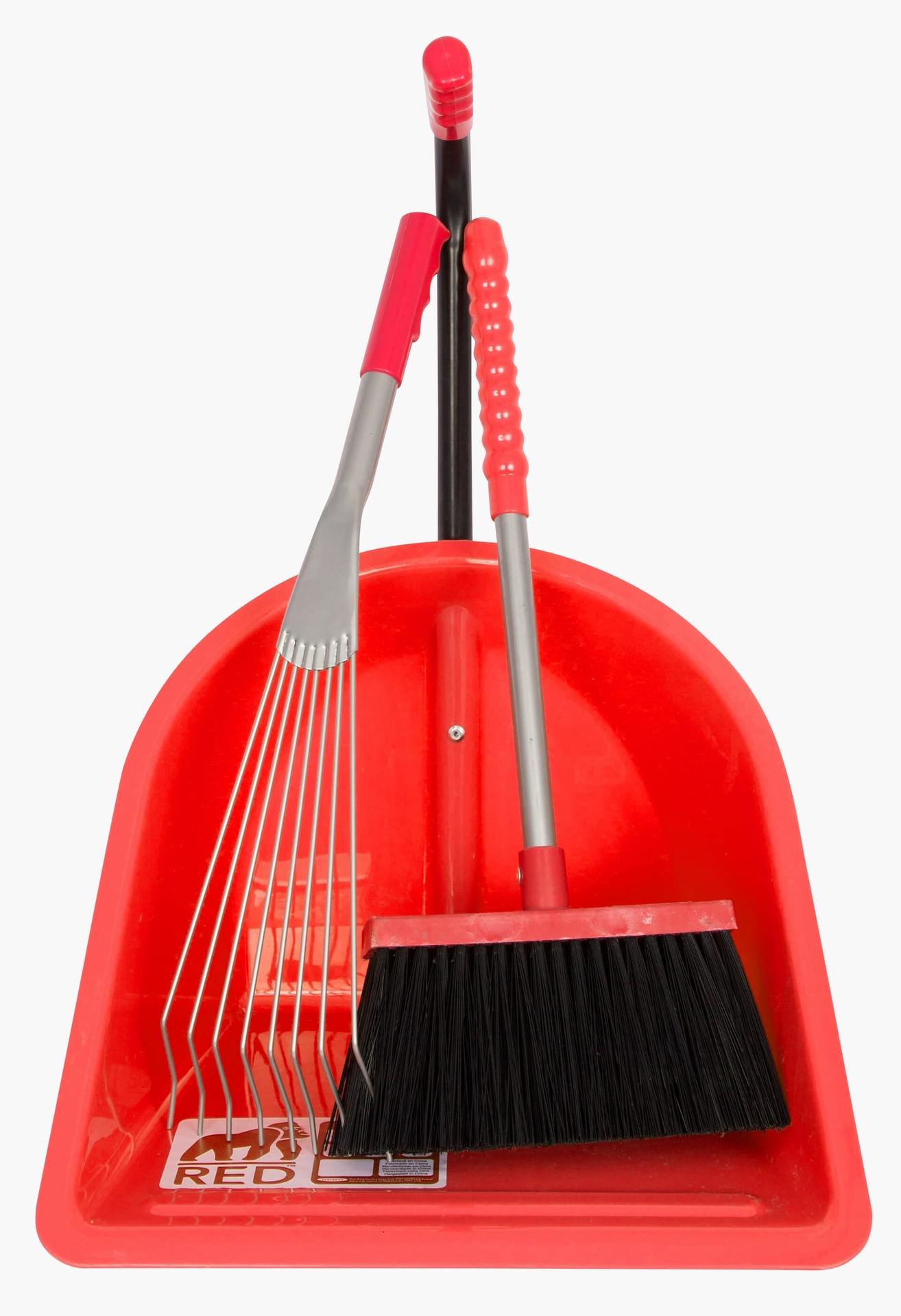 Red Gorilla - Teenie Tidee Companion Set - Red (Tiny Tidee + Rake + Broom)